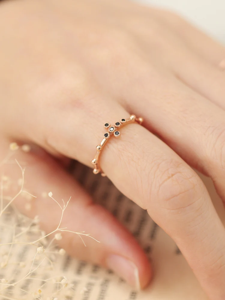 14K 18K Gold Cross Onyx Ring - Image 9