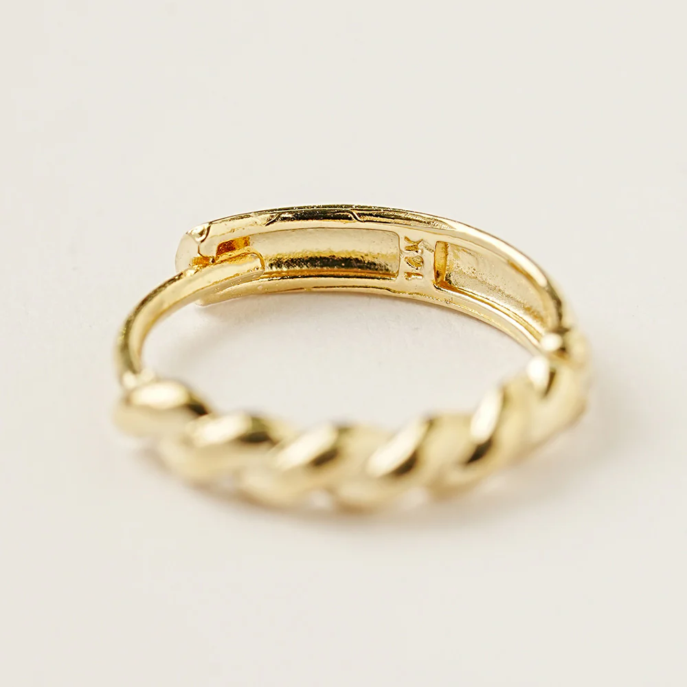 14K 18K Double Knotting Cartilage Hoop Earring - Image 11