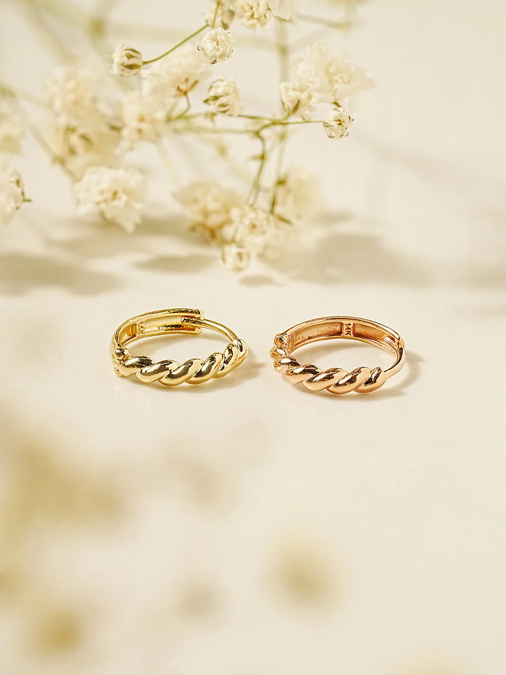 14K 18K Double Knotting Cartilage Hoop Earring - Image 7