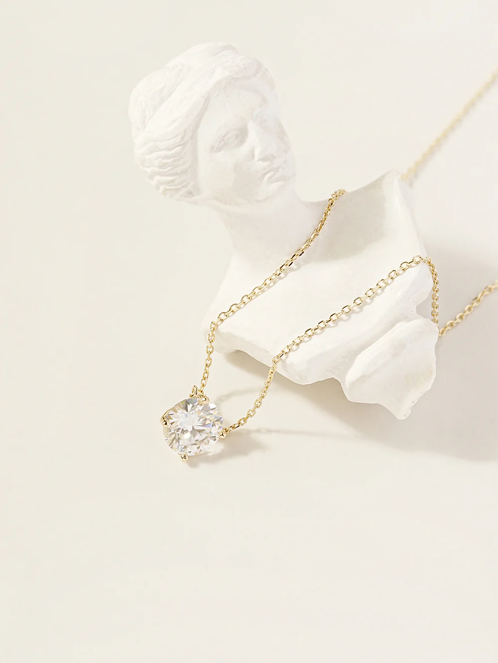 14K 18K Gold 2 Karat Moissanite Necklace - Image 6