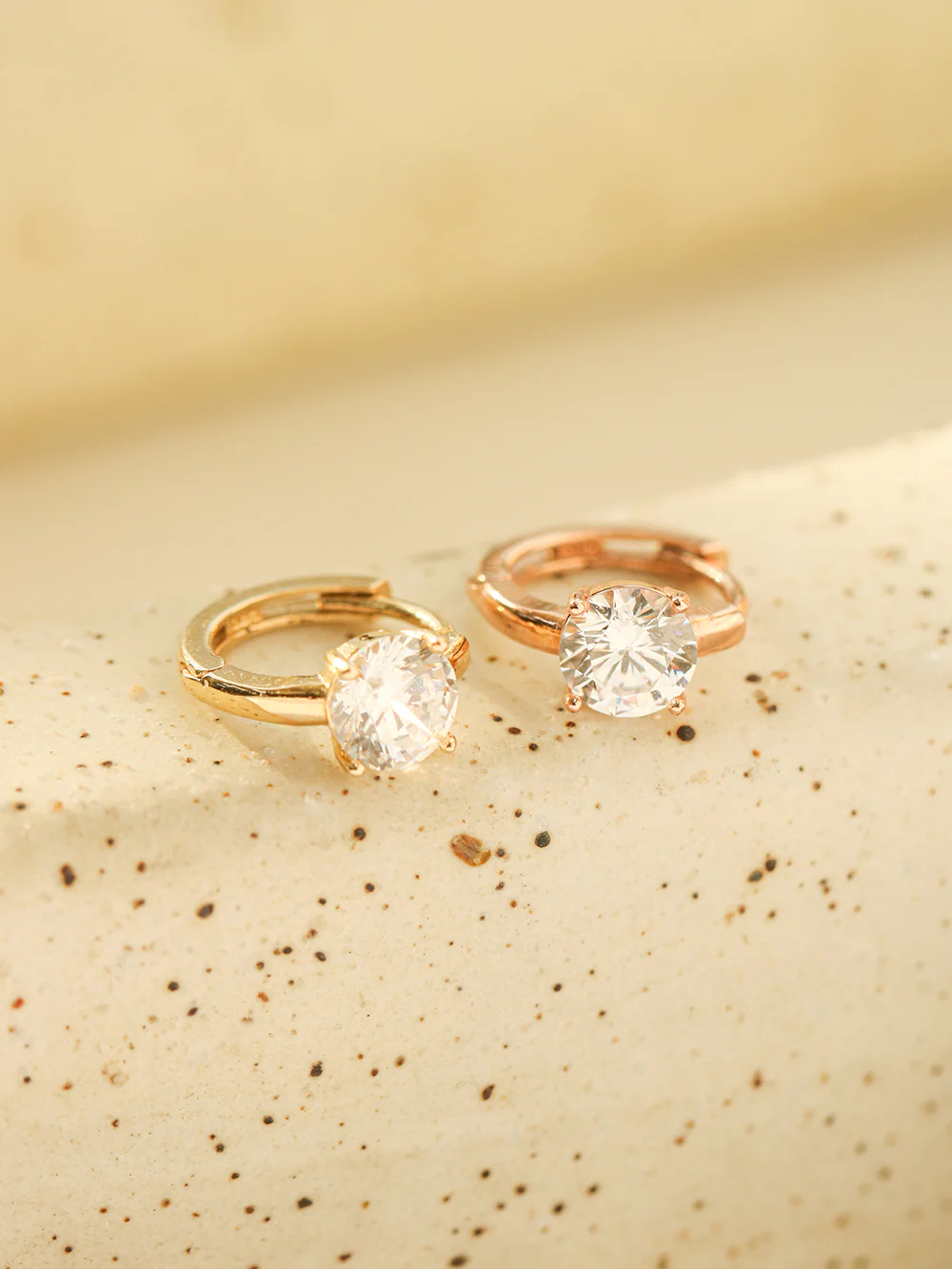 14K 18K Gold Big Cubic Cartilage Hoop Earring - Image 9