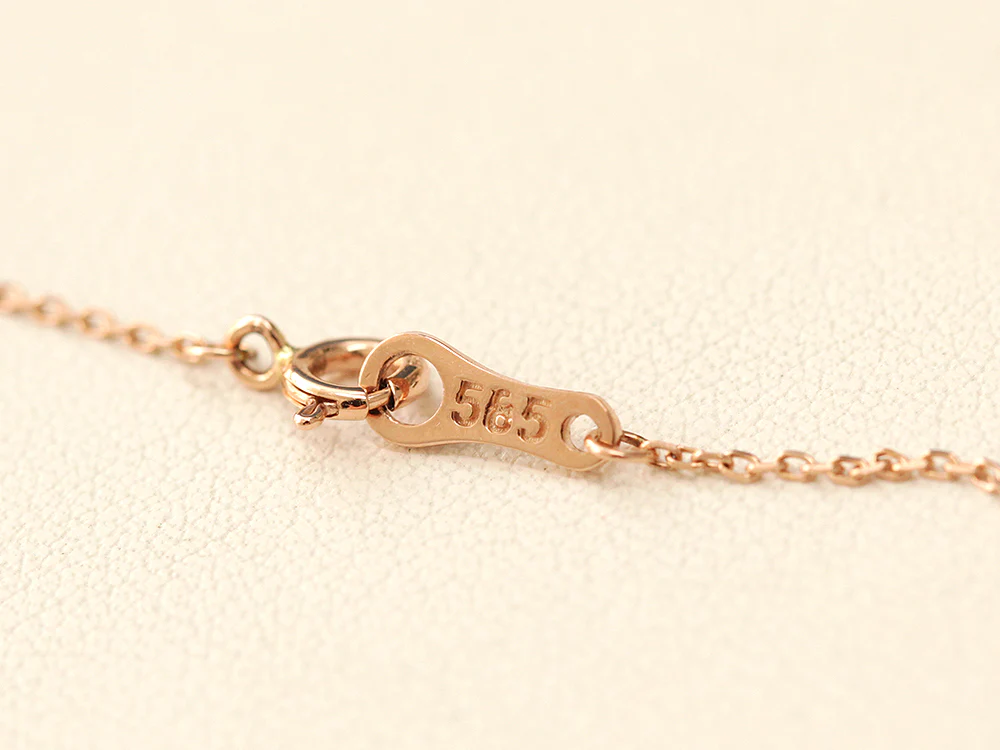 14K 18K Gold Bubble Ball Cutting Necklace - Image 11