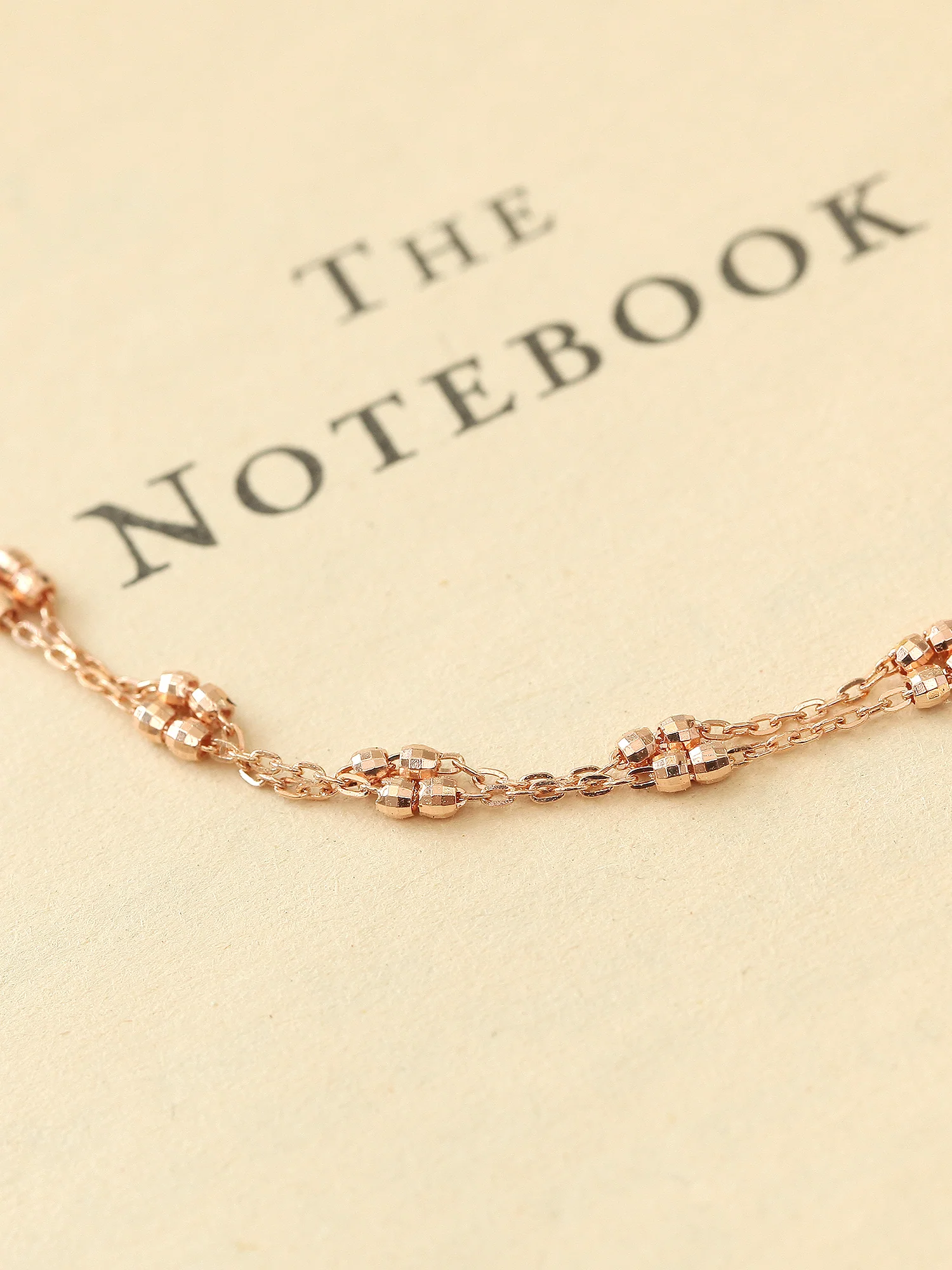 14K 18K Gold Cutting Ball Chain Anklet - Image 8