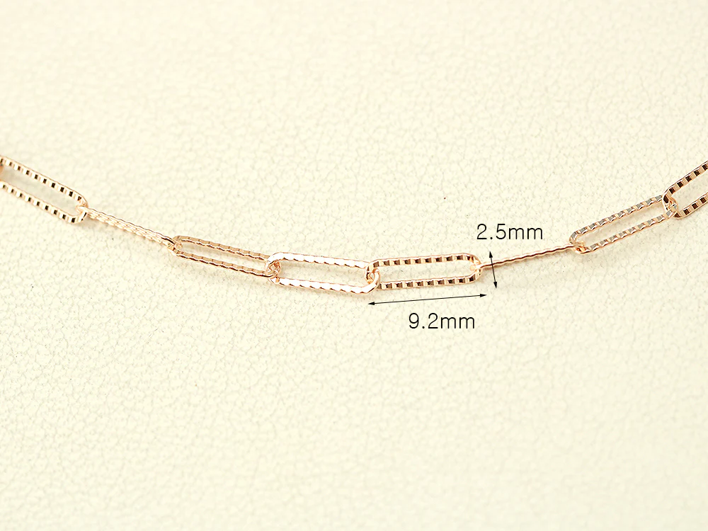 14K 18K Gold Cutting Chain Necklace - Image 10