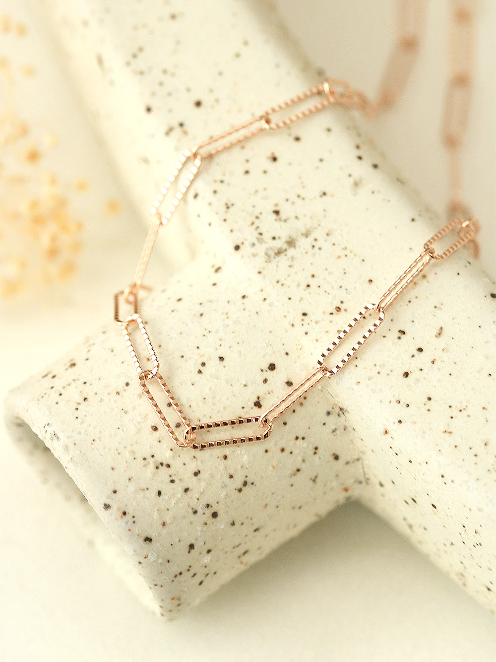 14K 18K Gold Cutting Chain Necklace - Image 9