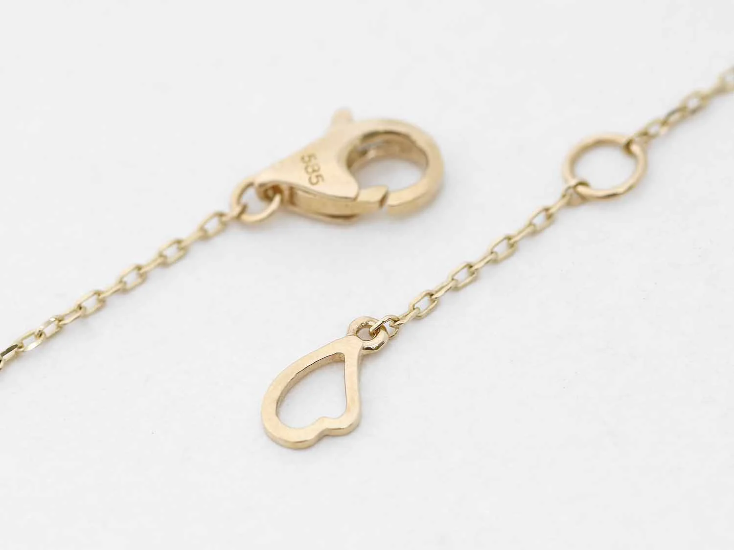 14K 18K Gold Double Heart Necklace - Image 12