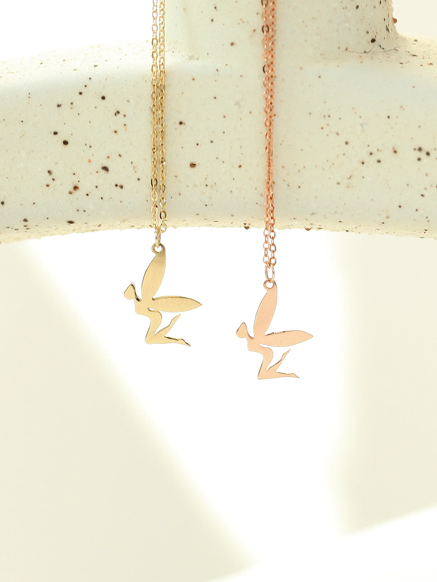 14K 18K Gold Elf Necklace - Image 2