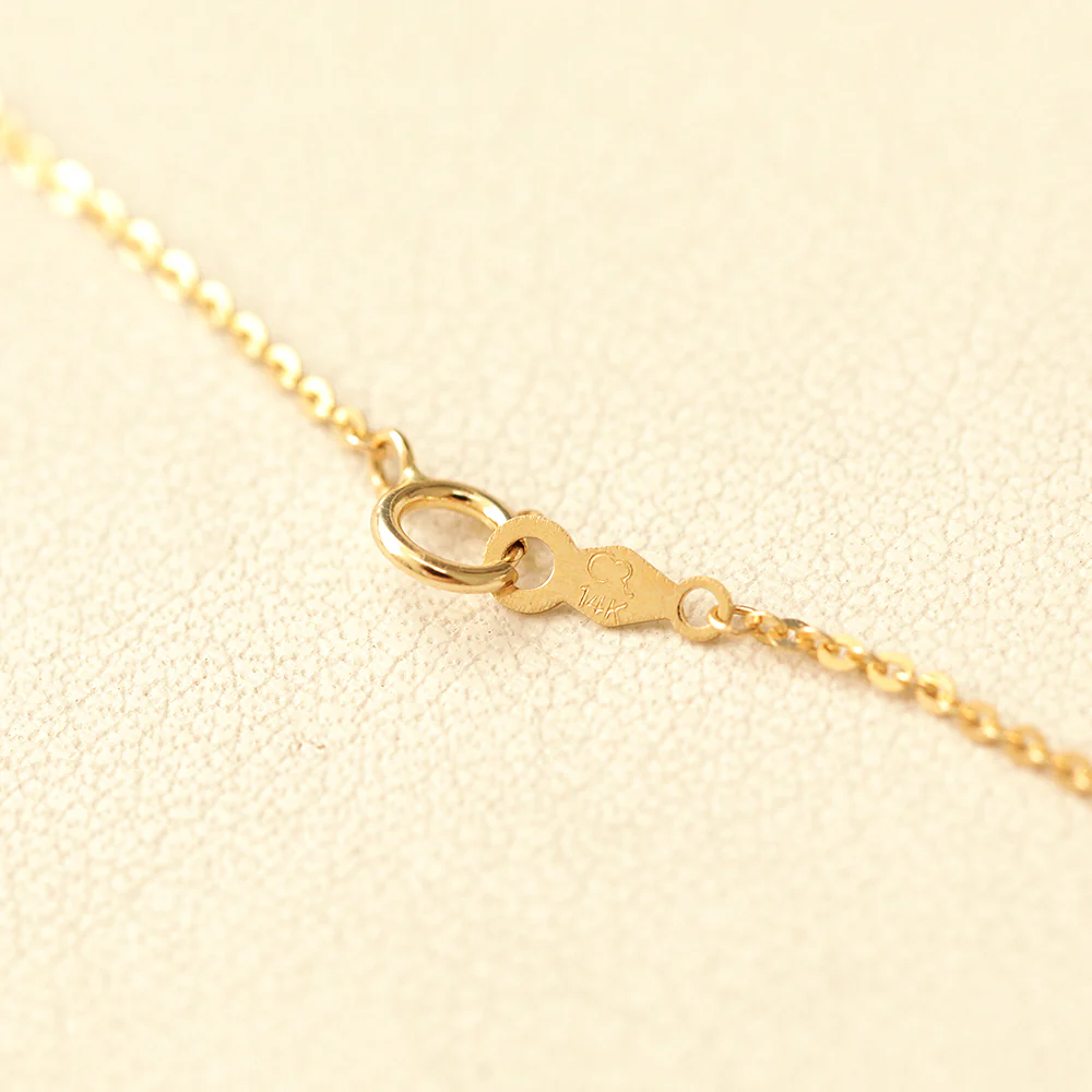 14K 18K Gold Elizabeth ball chain coin Necklace - Image 18