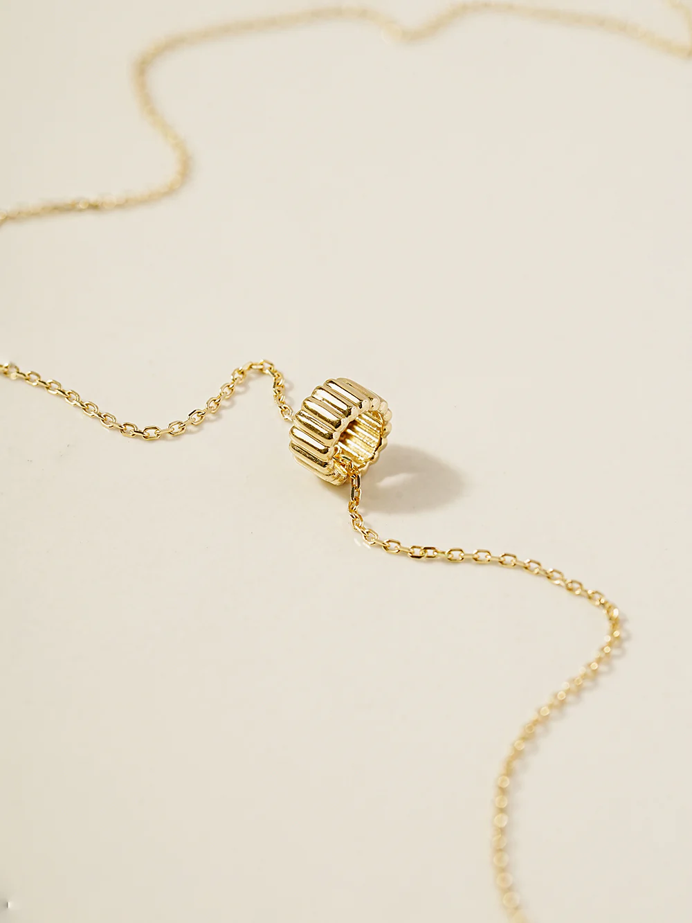 14K 18K Gold Embossed Ring Necklace Pendant - Image 12