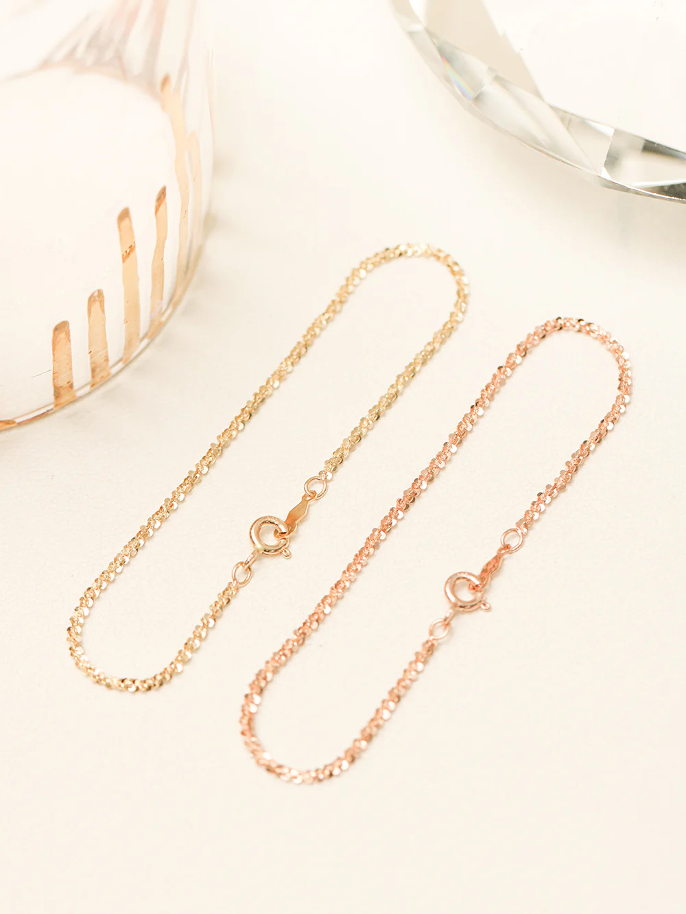 14K 18K Gold Glittering Sequins Bracelet - Image 10
