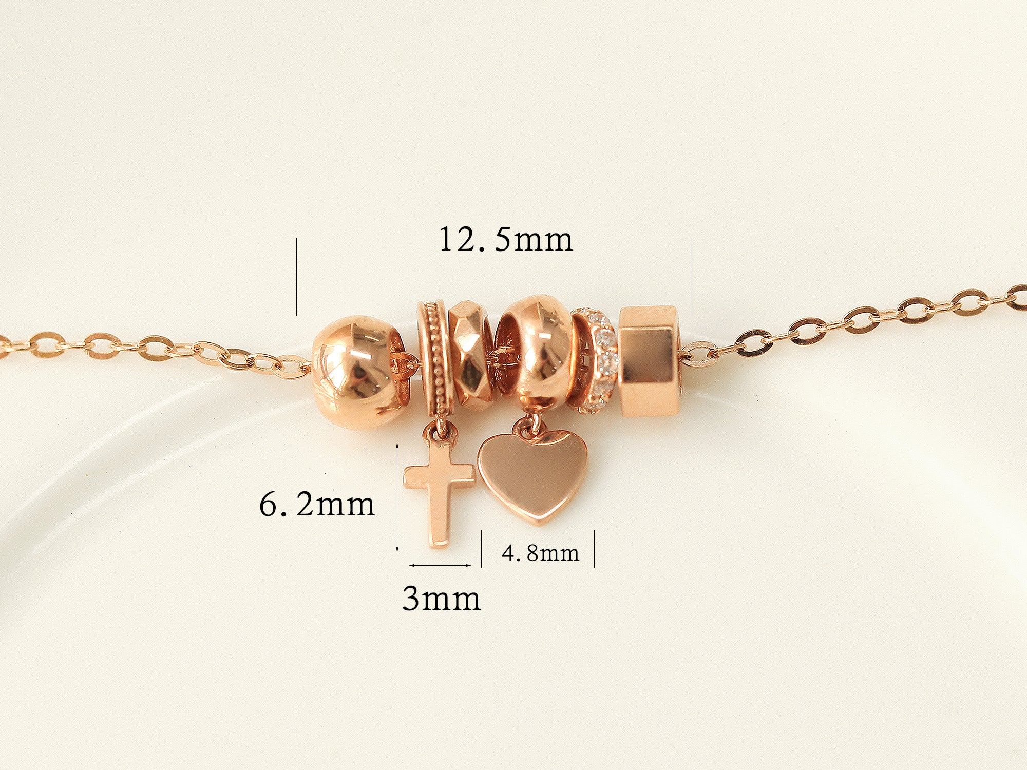 14K 18K Gold Layered Bling Charm Necklace - Image 10