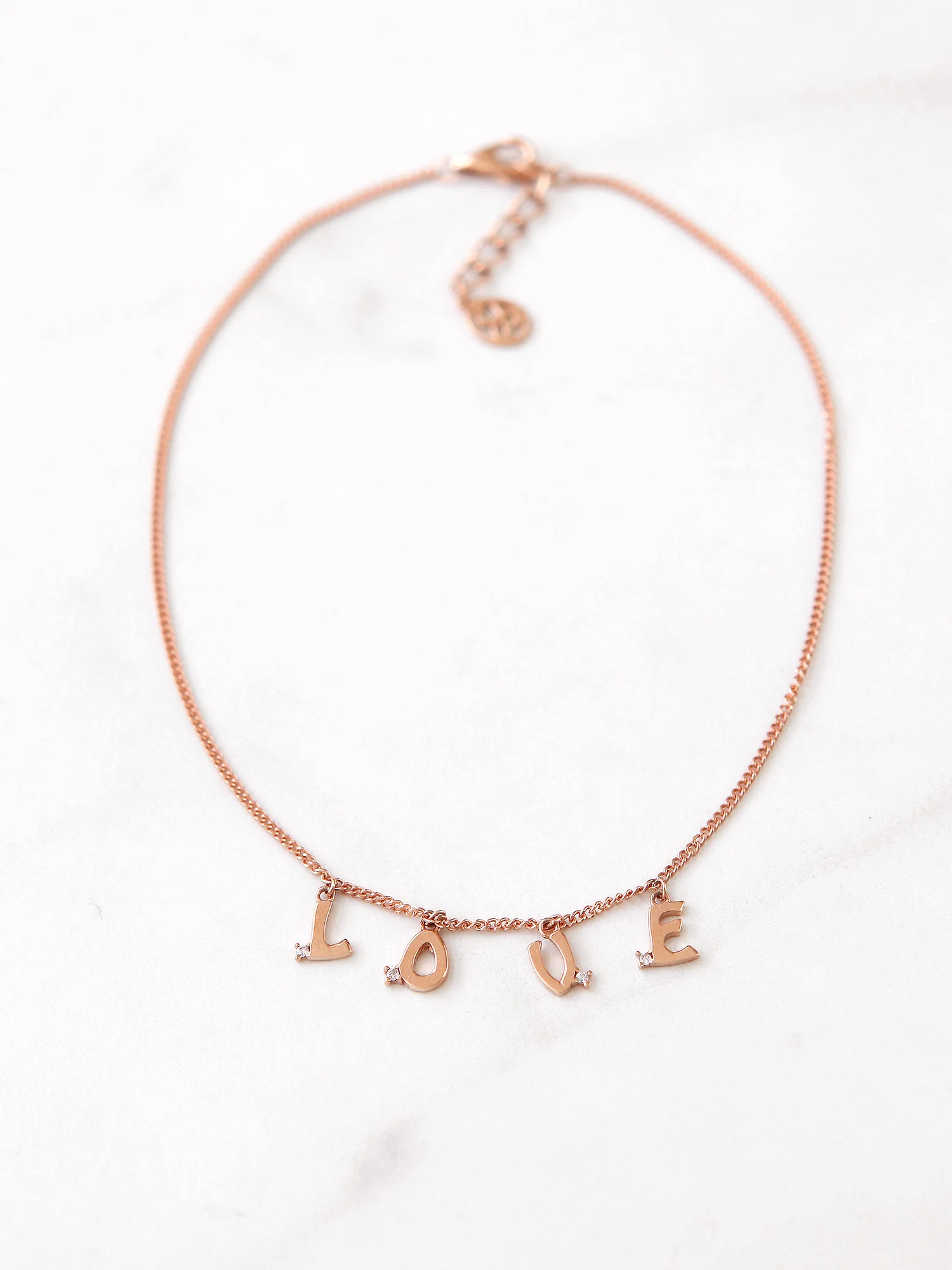 14K 18K gold Love anklet - Image 6