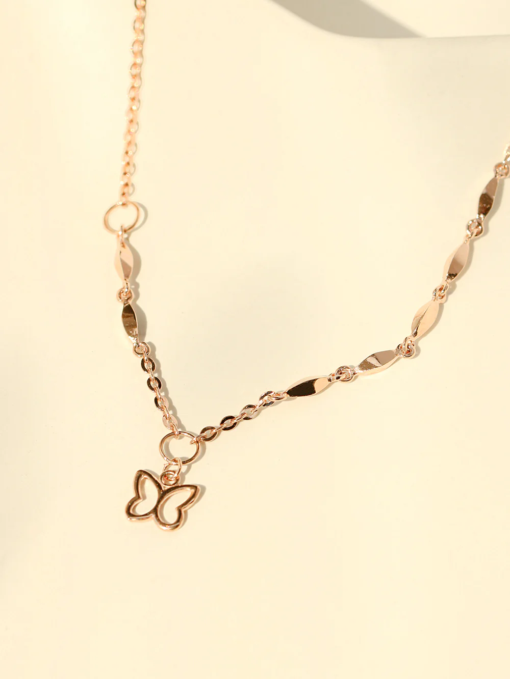 14K 18K Gold Lovely Butterfly Chain Anklet - Image 10