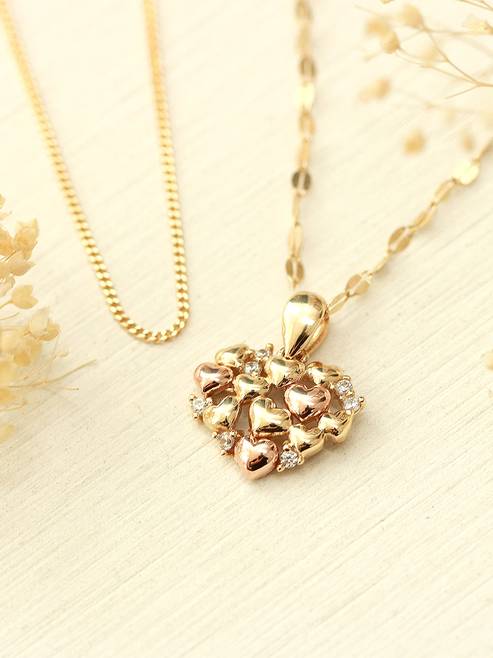 14K 18K Gold Lovely Heart Necklace - Image 10