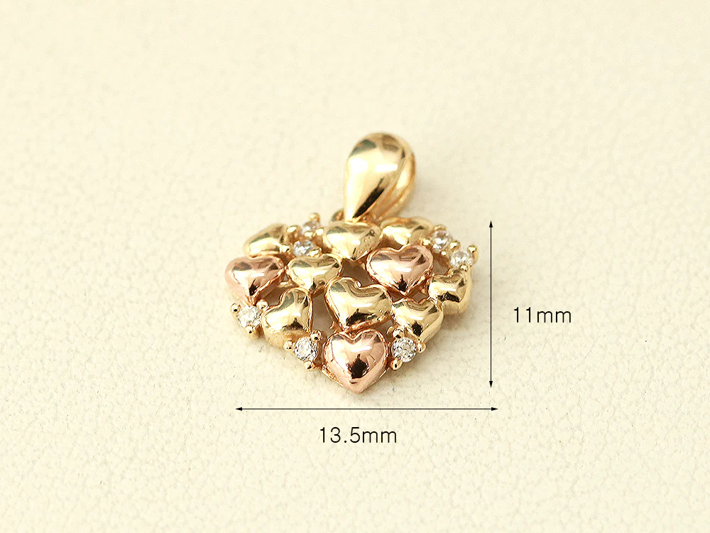 14K 18K Gold Lovely Heart Necklace - Image 13