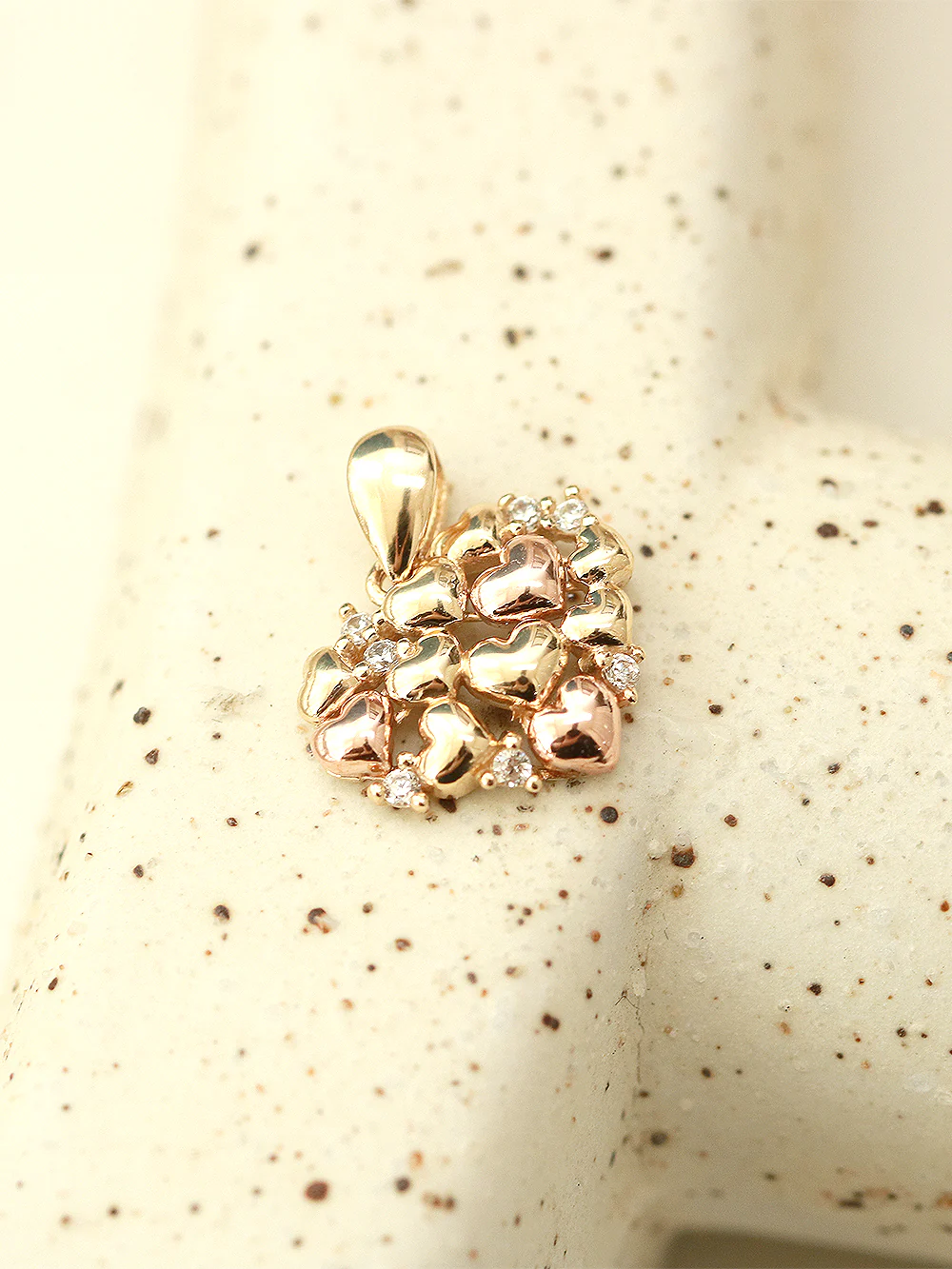 14K 18K Gold Lovely Heart Necklace - Image 9