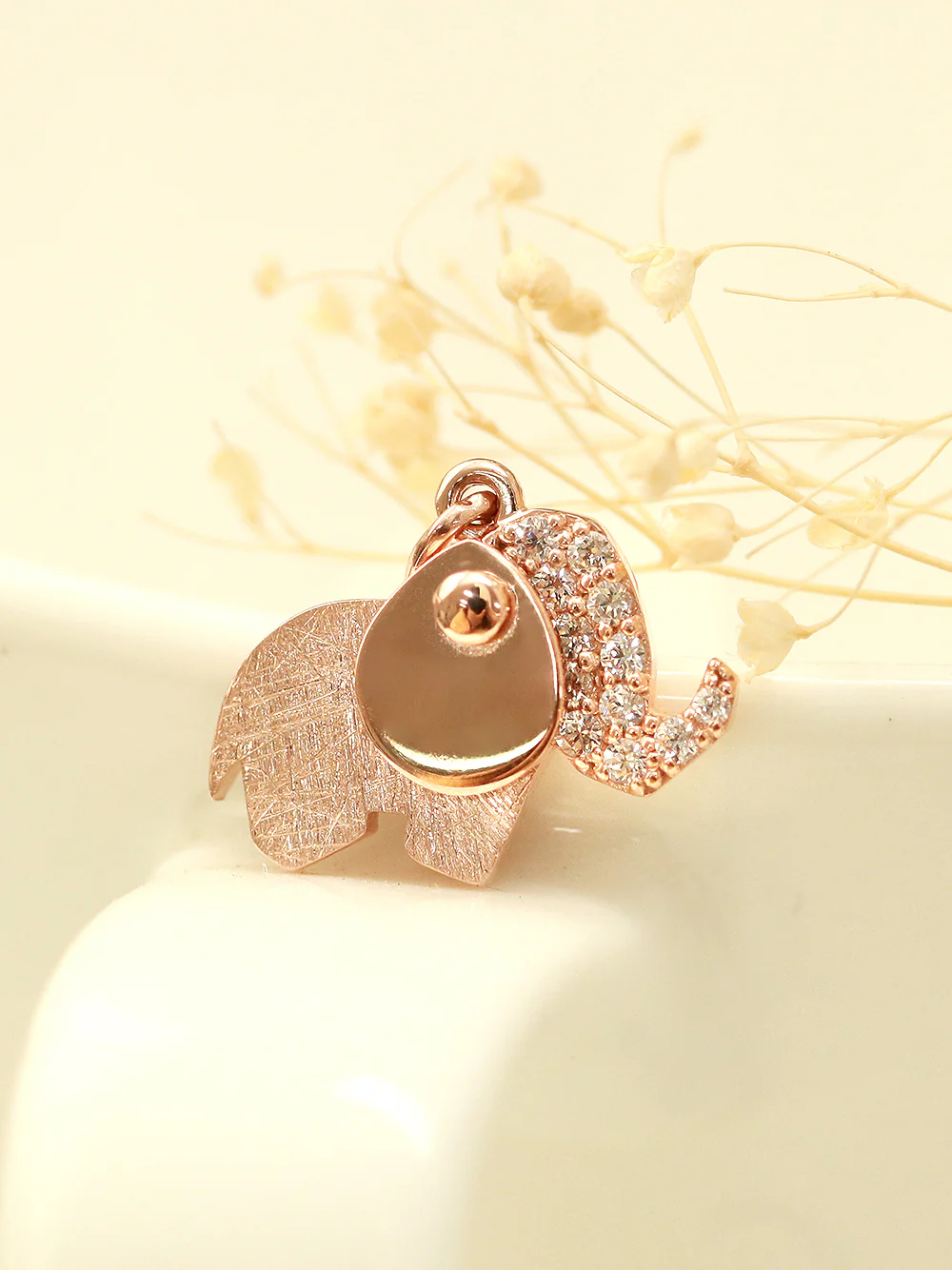 14K 18K Gold Lucky Elephant Necklace - Image 2