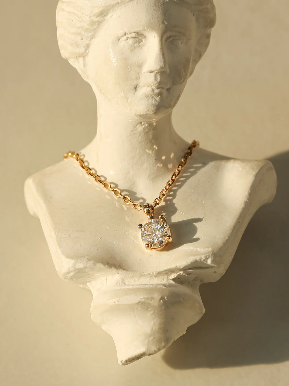 14K 18K Gold Moissanite 0.3 Karat Pendant and Necklace - Image 13