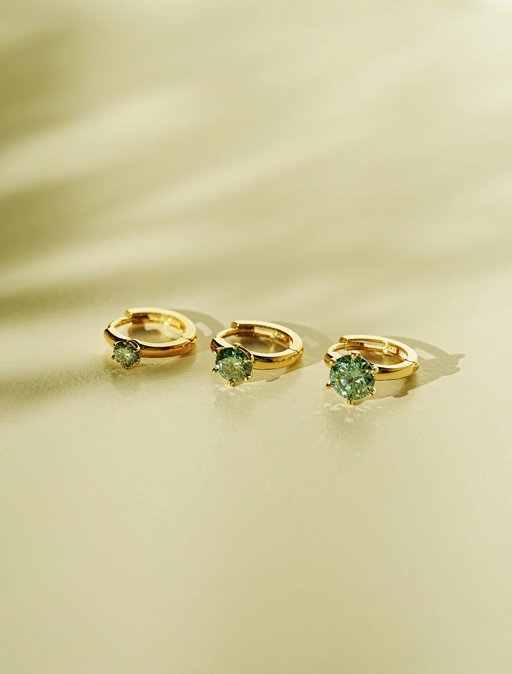 14K 18K Gold Moissanite Dia Color Cartilage Hoop Earring S,M,L - Image 15