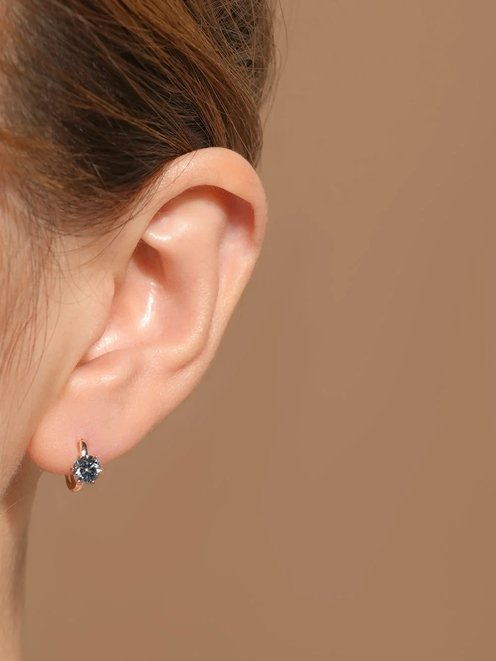 14K 18K Gold Moissanite Dia Color Cartilage Hoop Earring S,M,L - Image 18