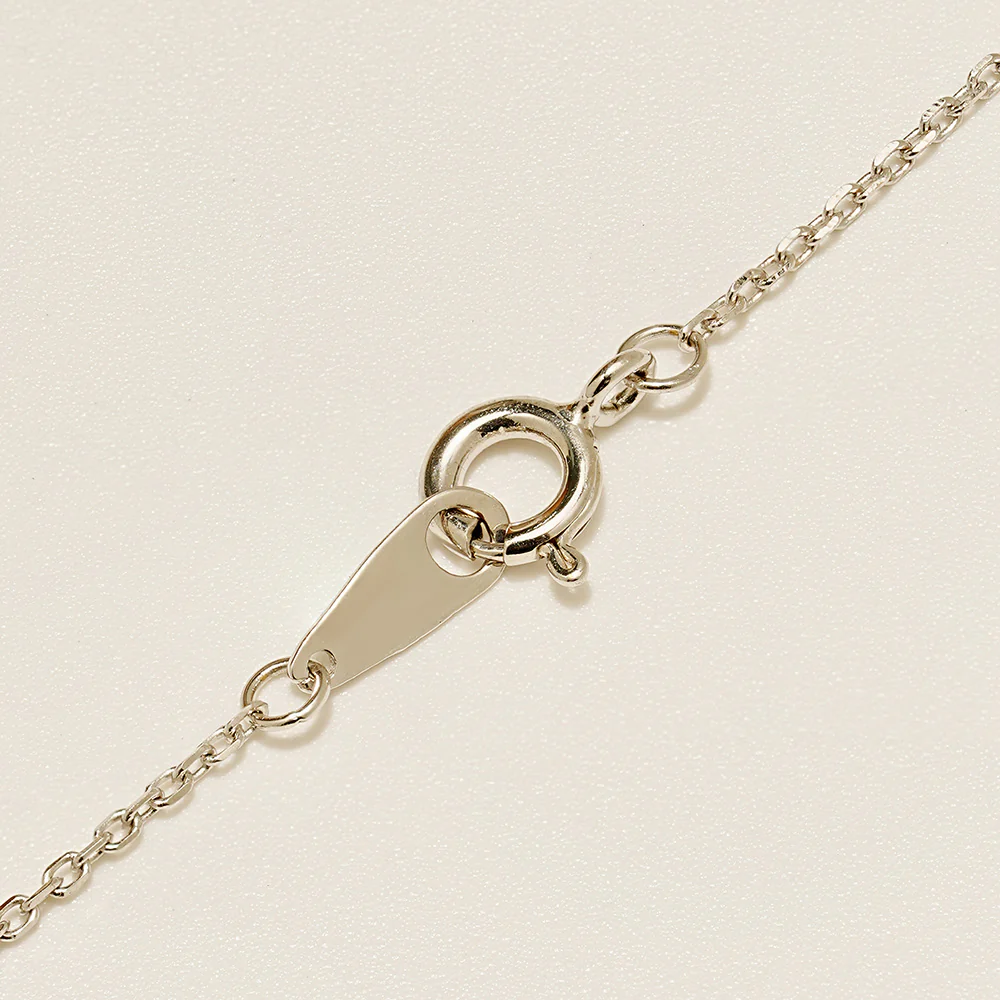 14K 18K Gold Moissanite Moissanite Radi Bar Necklace - Image 15