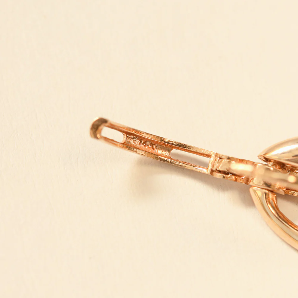 14K 18K Gold Oval Round Drop Cartilage Hoop Earring - Image 12