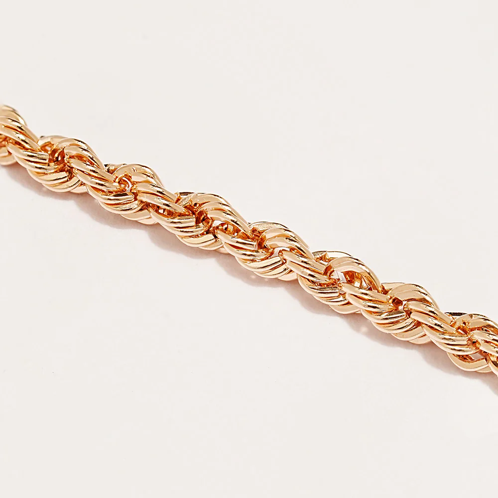 14K Gold Rope Chain Anklet Bracelet - Image 17