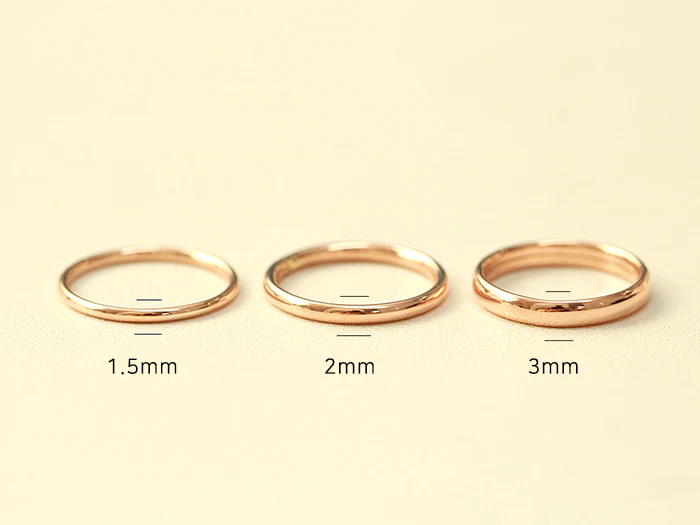 14K 18K Gold Simple Engagement Ring - Image 10