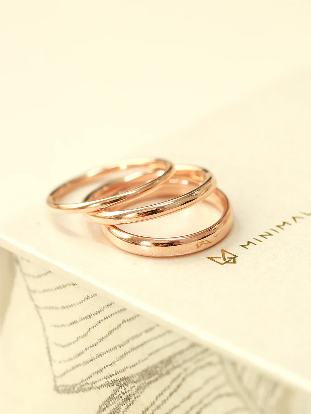 14K 18K Gold Simple Engagement Ring - Image 3