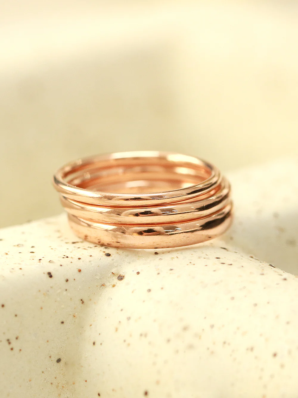 14K 18K Gold Simple Engagement Ring - Image 4