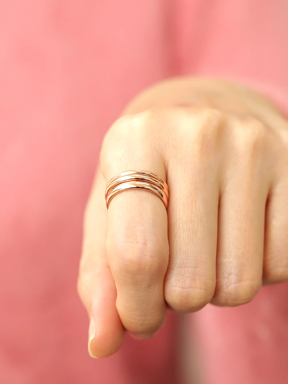 14K 18K Gold Simple Engagement Ring - Image 8