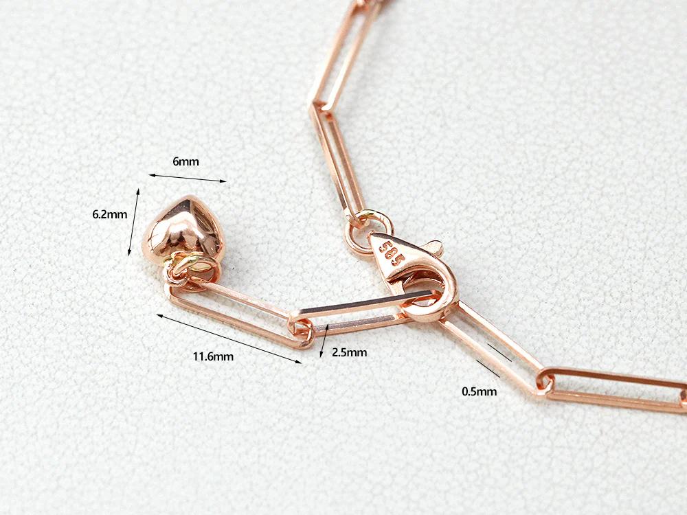 14K 18K Gold Slim Clip Round Chain Bracelet Anklet - Image 11
