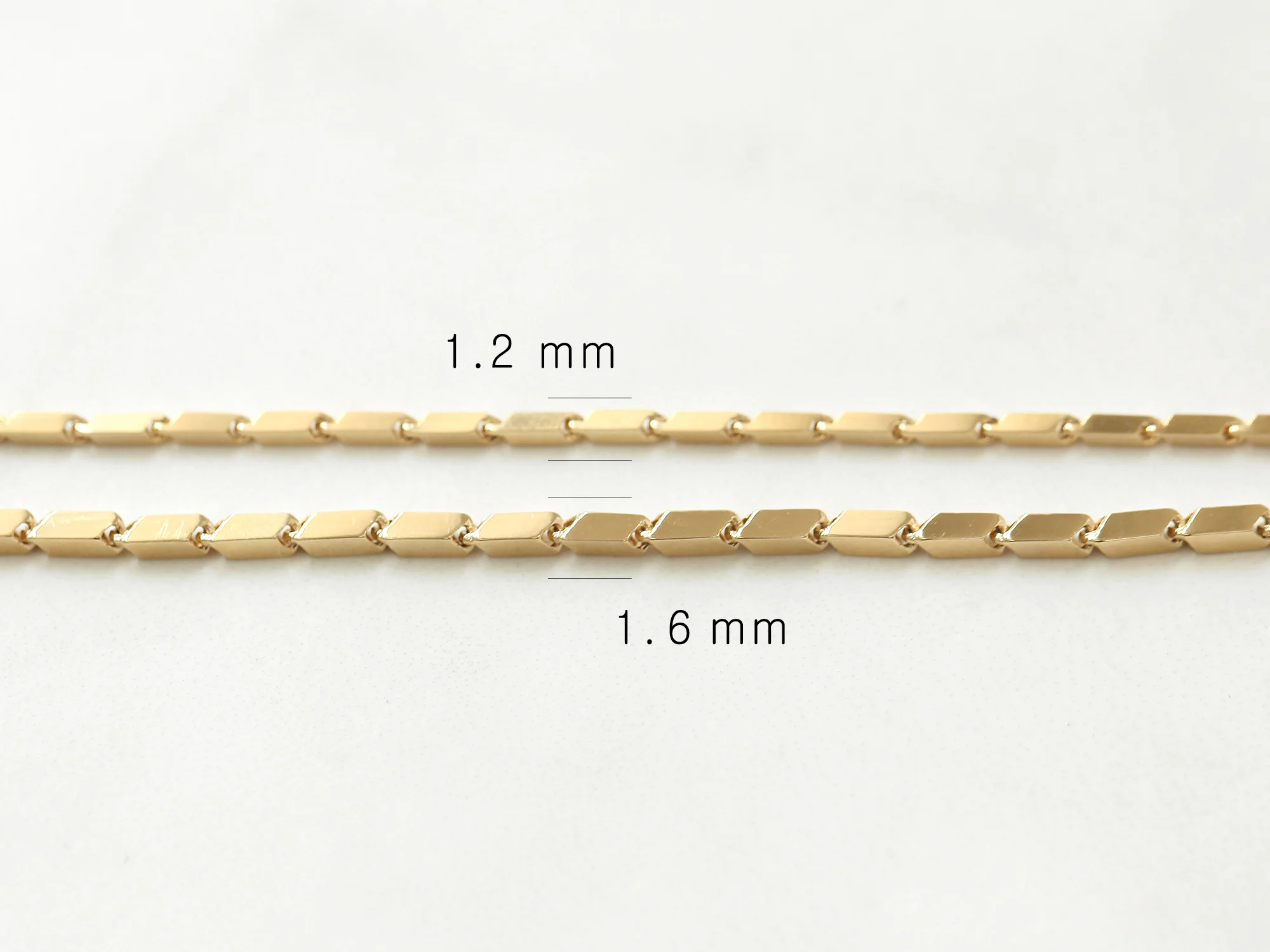 14K 18K Gold Style Chain Anklet Bracelet - Image 11