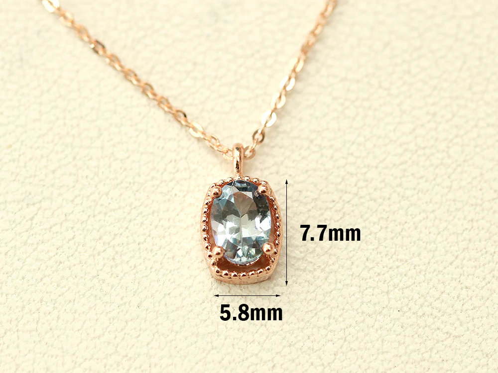 14K 18K Gold Tanzanite Necklace - Image 11