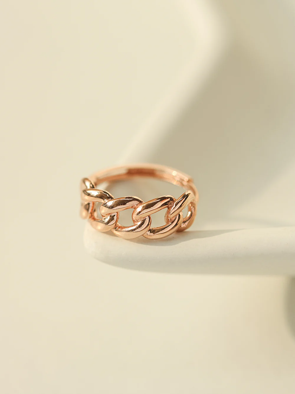 14K 18K Gold Twist Bold Chain Cartilage Hoop Earring - Image 16