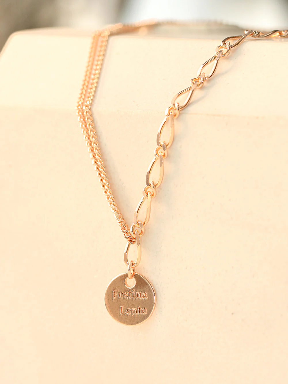 14K 18K Gold Two Way Coin Chain Anklet - Image 5