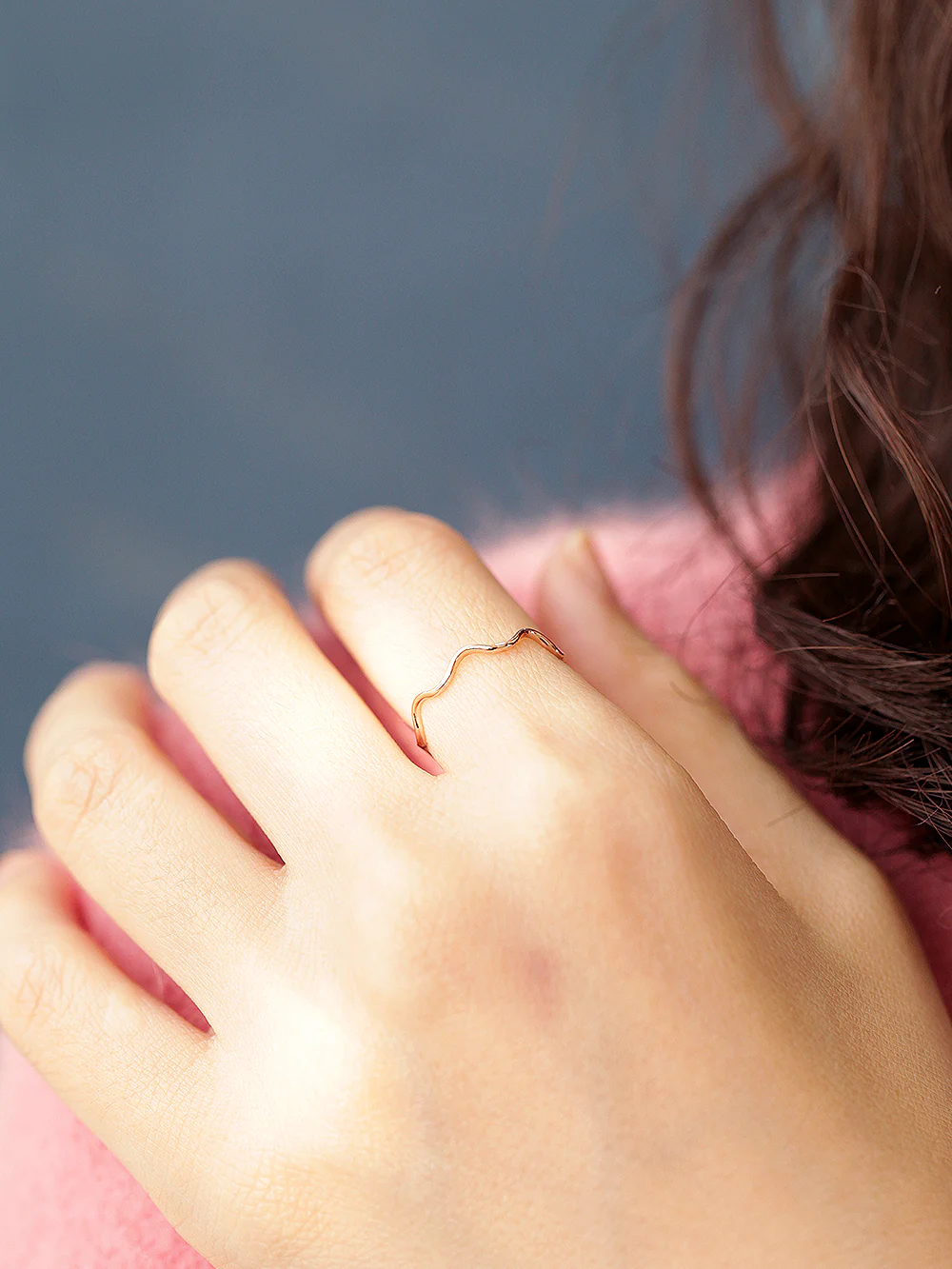 14K 18K Gold Wave Ring - Image 5