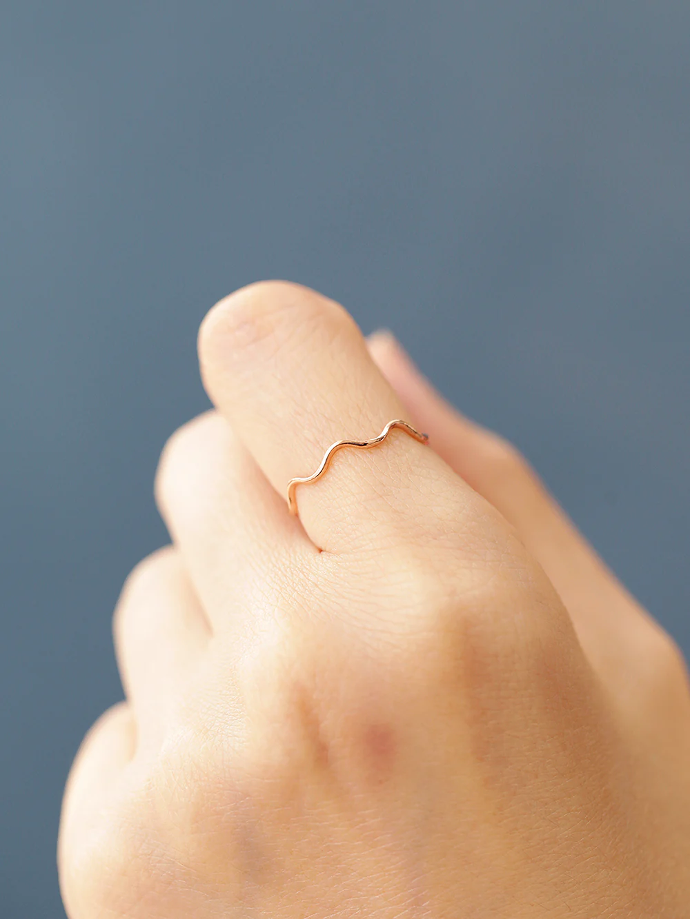 14K 18K Gold Wave Ring - Image 6