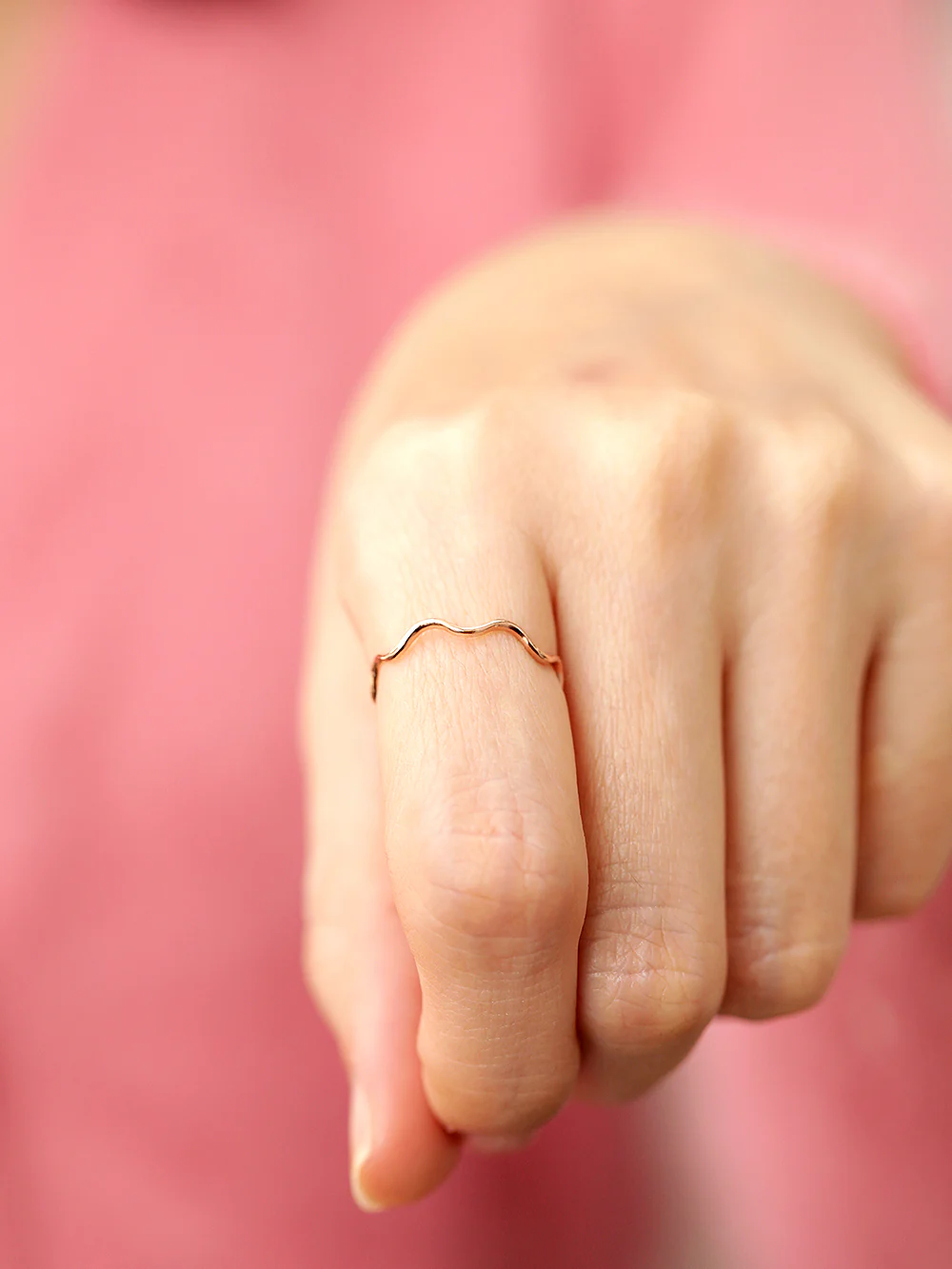 14K 18K Gold Wave Ring - Image 7