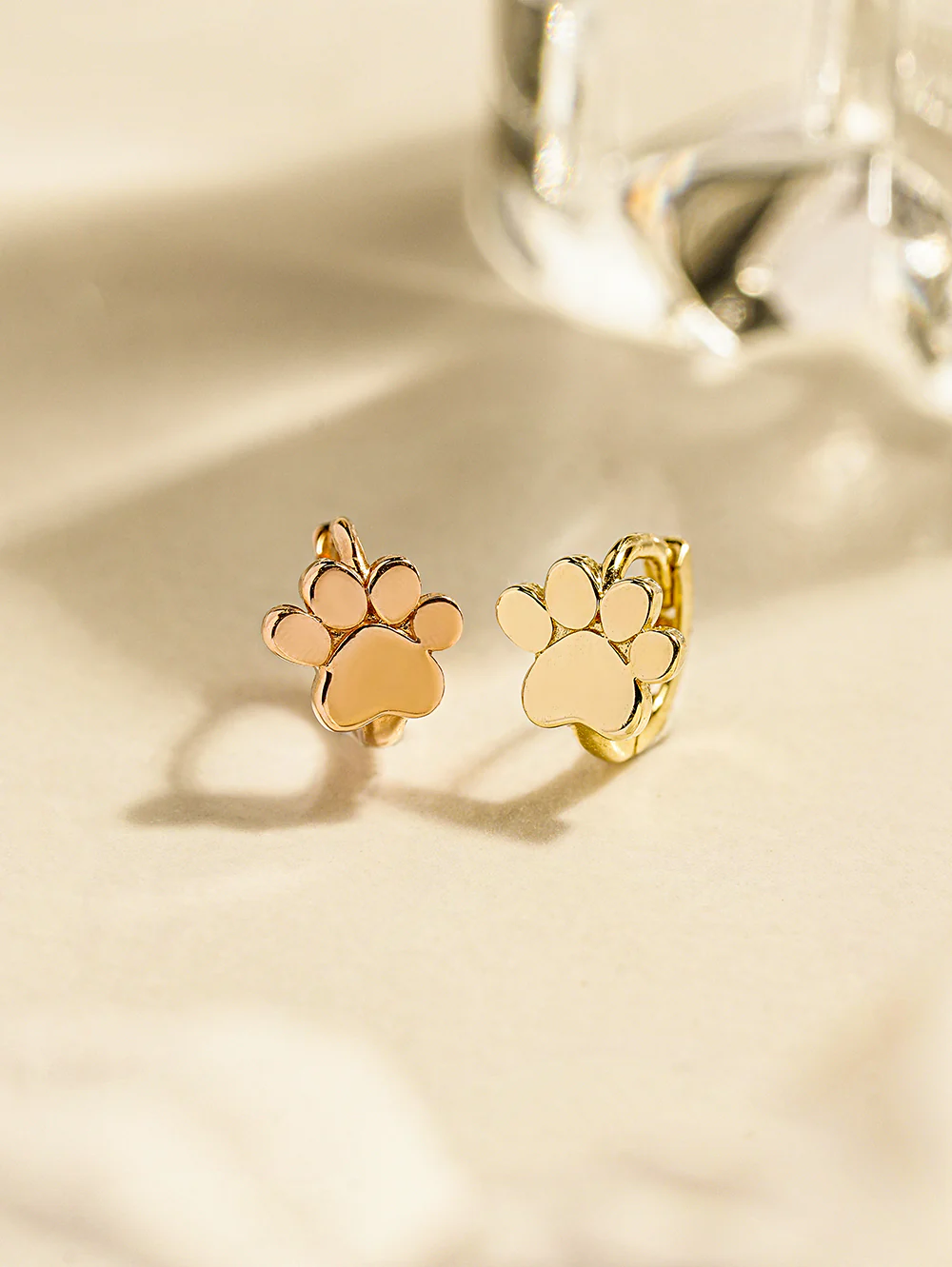 14K 18K Jelly Paw Cartilage Hoop Earring - Image 10