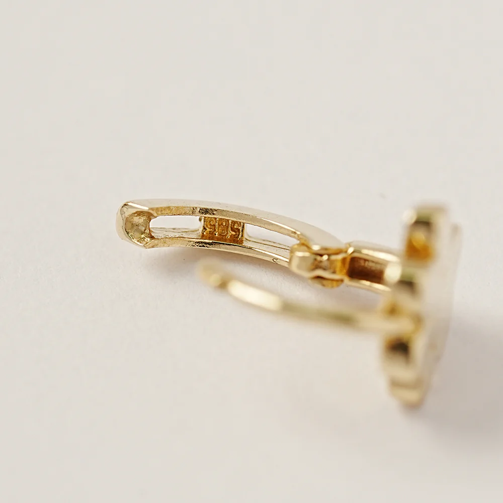 14K 18K Jelly Paw Cartilage Hoop Earring - Image 12