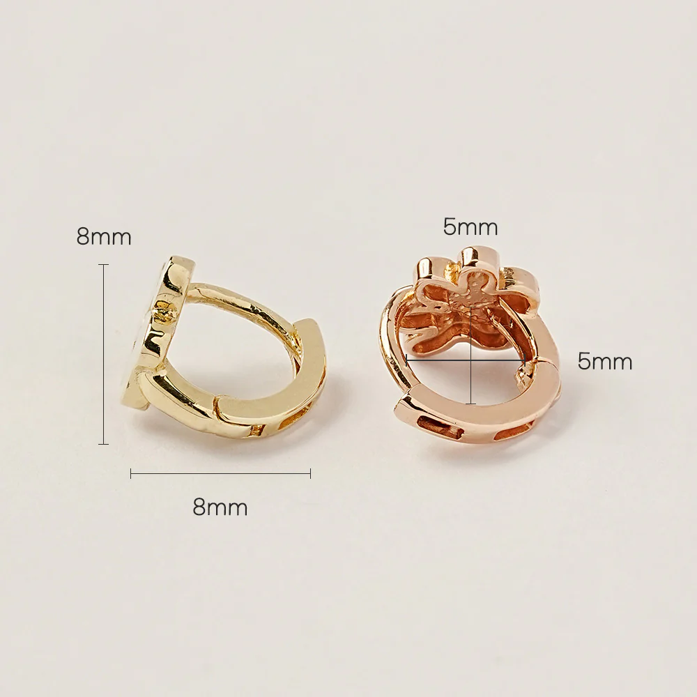 14K 18K Jelly Paw Cartilage Hoop Earring - Image 13