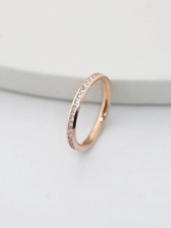 14K 18K Gold Luxury Cubic Ring - Image 3