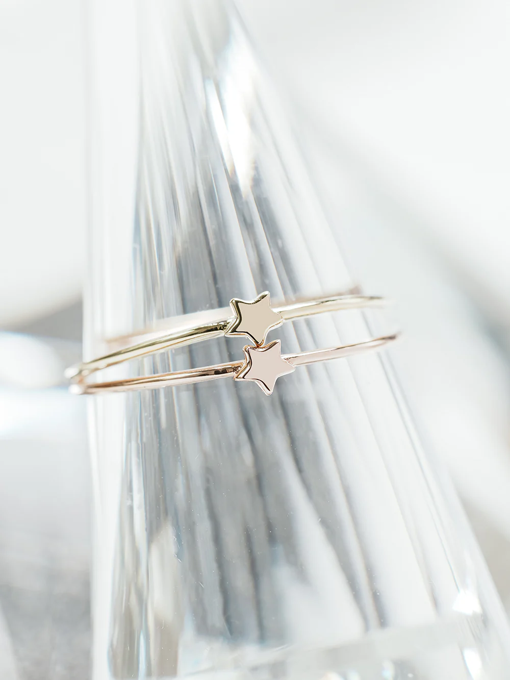 14K 18K Minimi Star Layered Ring - Image 13