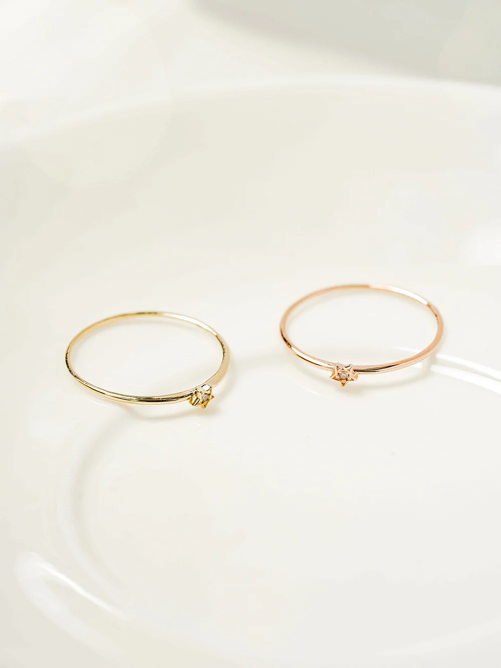 14K 18K Minimi Star Layered Ring - Image 9