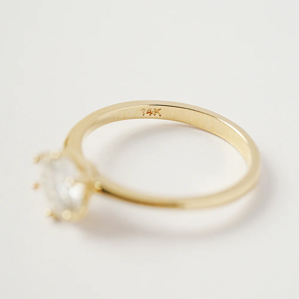 14K 18K Moissanite 6 Pronged Ring - Image 21