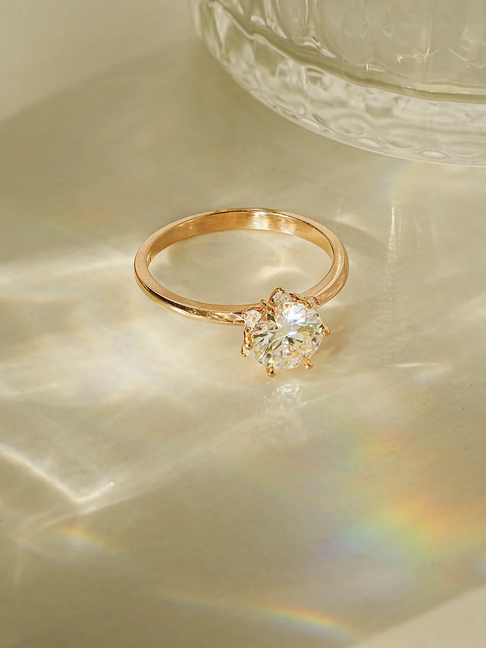 14K 18K Moissanite Blossom Ring - Image 14