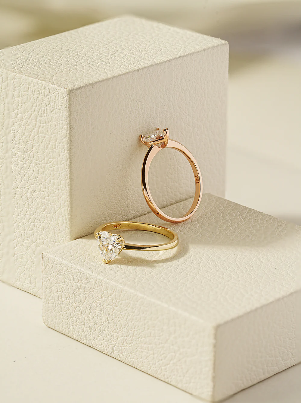 14K 18K Moissanite Glory Heart Ring - Image 10