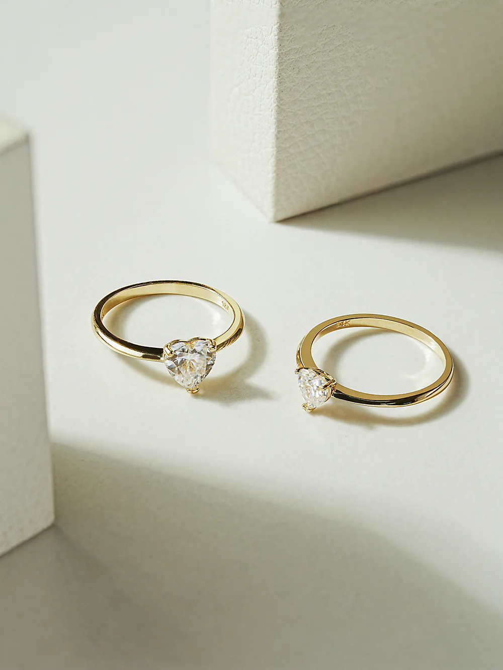 14K 18K Moissanite Glory Heart Ring - Image 11