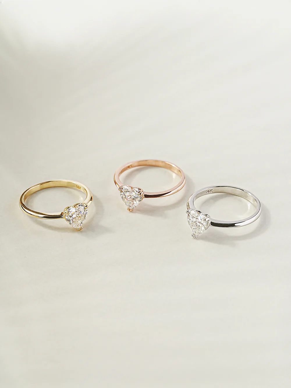 14K 18K Moissanite Glory Heart Ring - Image 7
